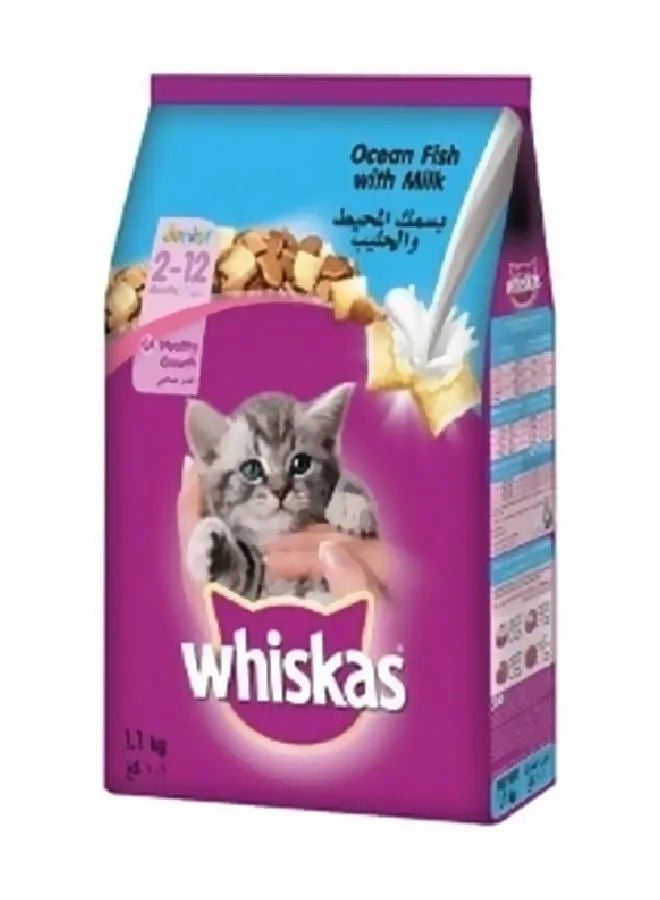 Whiskas Ocean Fish With Milk Dry Food For Cats