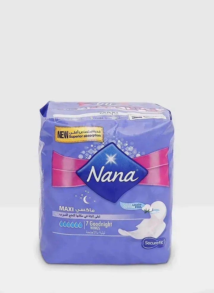 Nana Maxi Goodnight Wings Sanitary Napkins