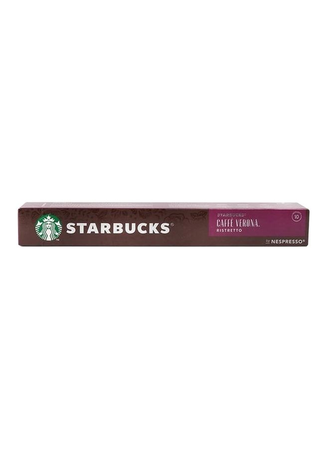 Starbucks Verona Ristretto Instant Coffee Capsules, 10 Pcs