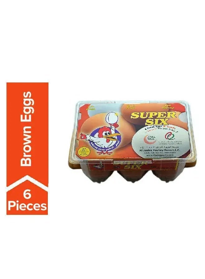 Al Jazira Super Six Brown Eggs