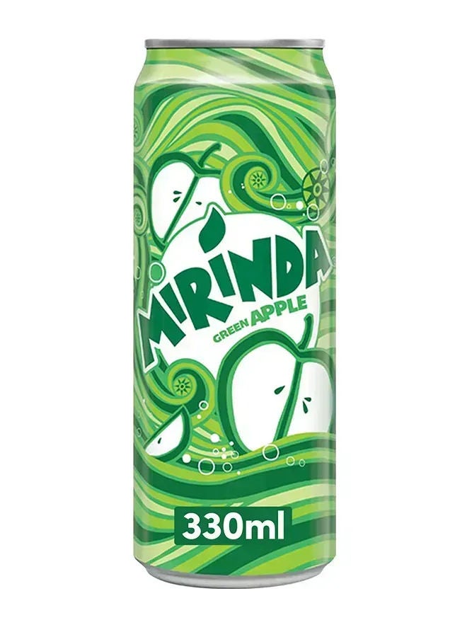 Mirinda Green Apple, Carbonated Soft Drink, Can