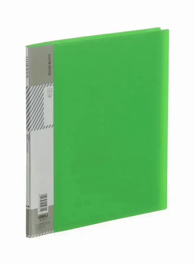 Deli A4 Display Book, Assorted, 10 Pocket
