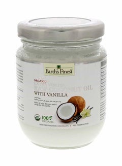 Earth's Finest Organic Extra Virgin Raw Coconut Oil With Vanilla