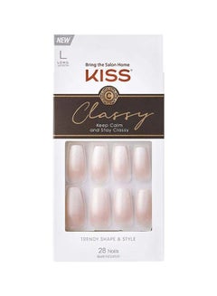 Kiss Classy French Nail Manicure Kit With Gel Finish