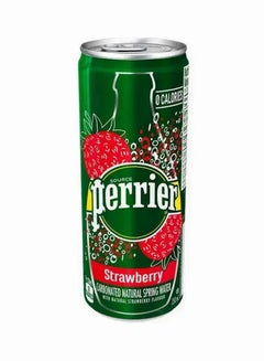 Perrier Sparkling Water In Can, Strawberry Flavour