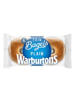 Warburton Thin Plain Bagel, 6 Pcs