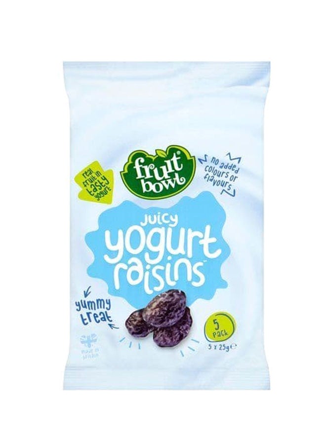 Fruit Bowl Juicy Yogurt Raisins, Pack Of 5
