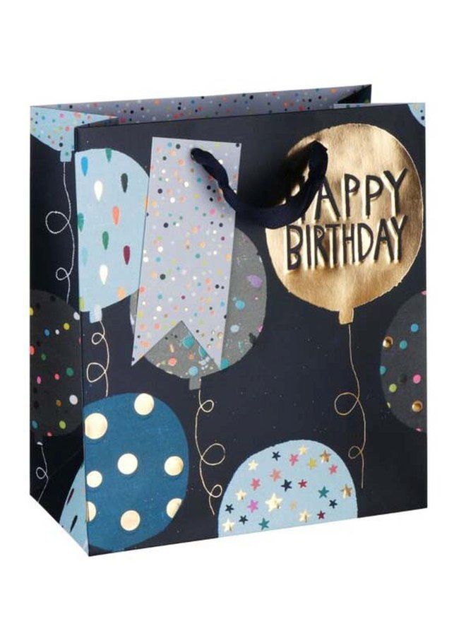Glick Blue Balloons Gift Bag, S