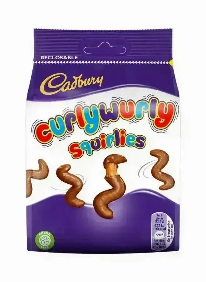 Cadbury Curly Wurly Squirlies Chocolate Bag