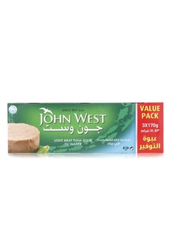 John West Light Meat Tuna Solid In Water, Pack Of 3