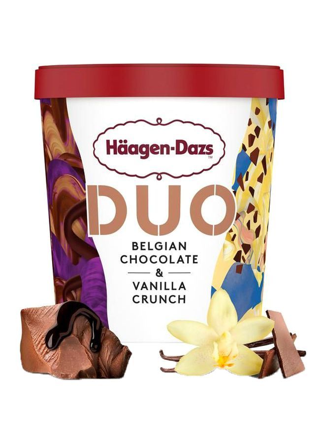 Haagen-Dazs Duo Belgian Chocolate & Vanilla Crunch Ice Cream