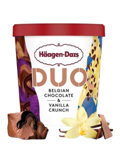 Haagen-Dazs Duo Belgian Chocolate & Vanilla Crunch Ice Cream