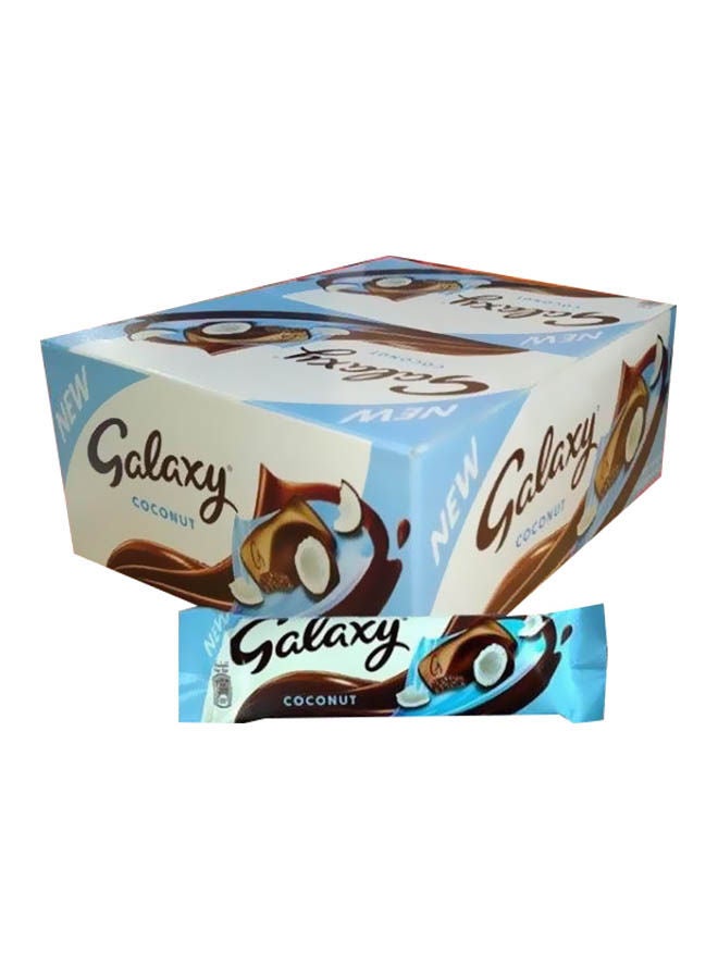 Galaxy Milk Chocolate And Coconut Chocolate Bar, Pack Of 24
