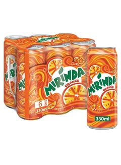 Mirinda Soft Drink Cans, Orange, Pack Of 6
