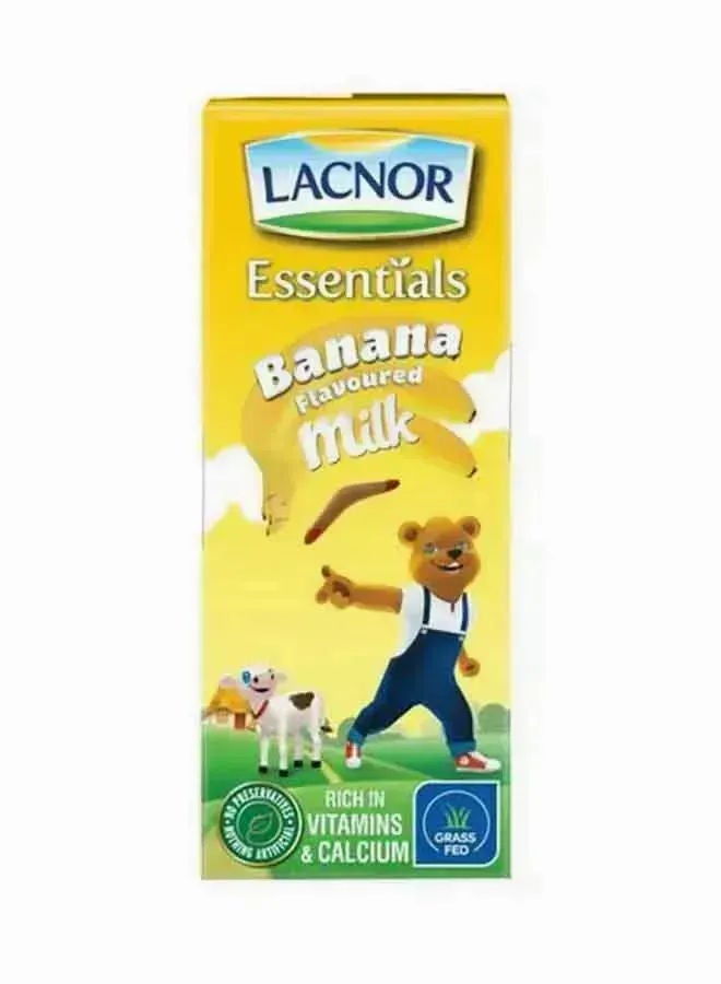 Lacnor Essentials Banana Flavoured Milk, Pack Of 16