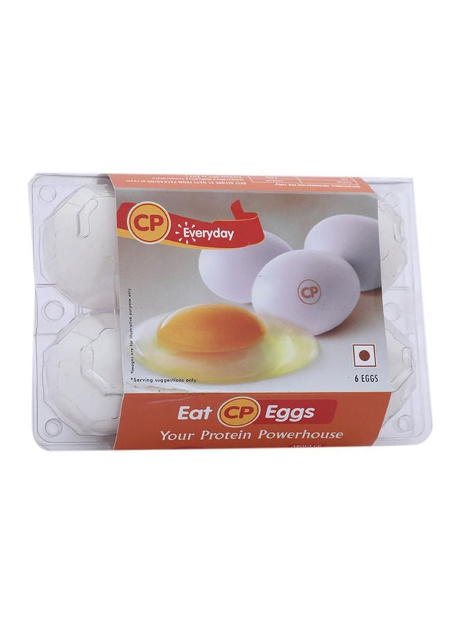 Everyday White Eggs, 6 Pcs