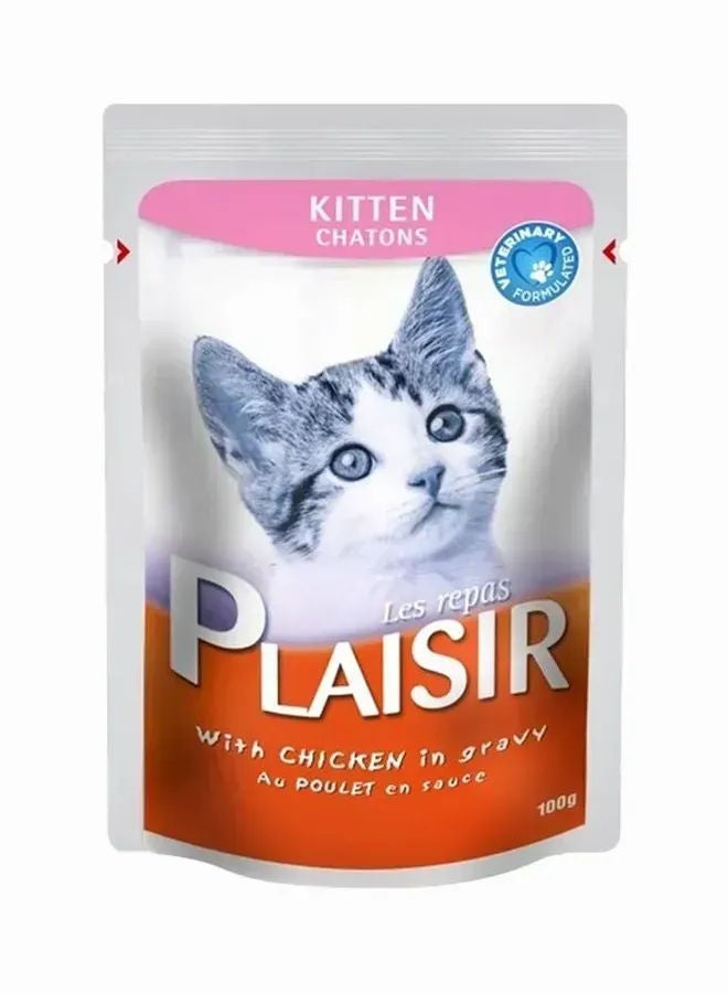 Plaisir Kitten Cat Wet Food Chicken In Gravy