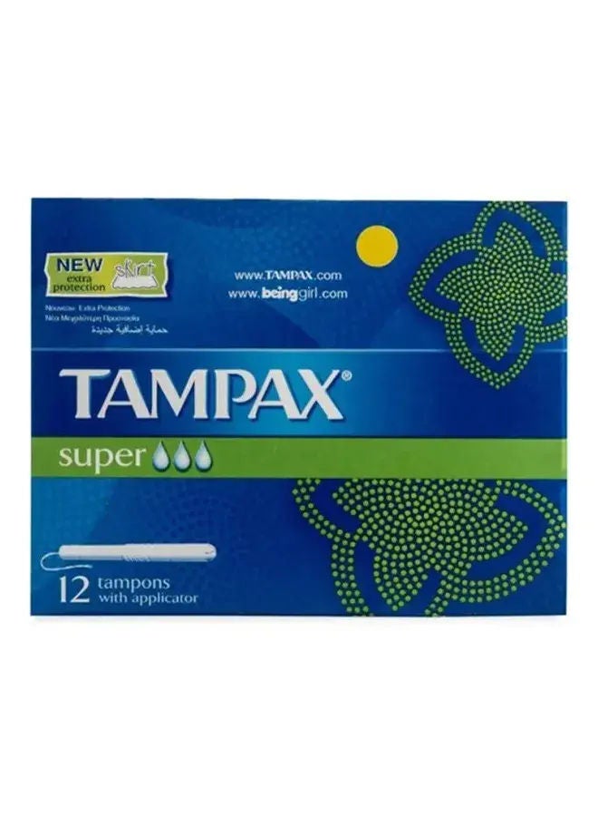 Tampax Super Tampons, 12 Pcs