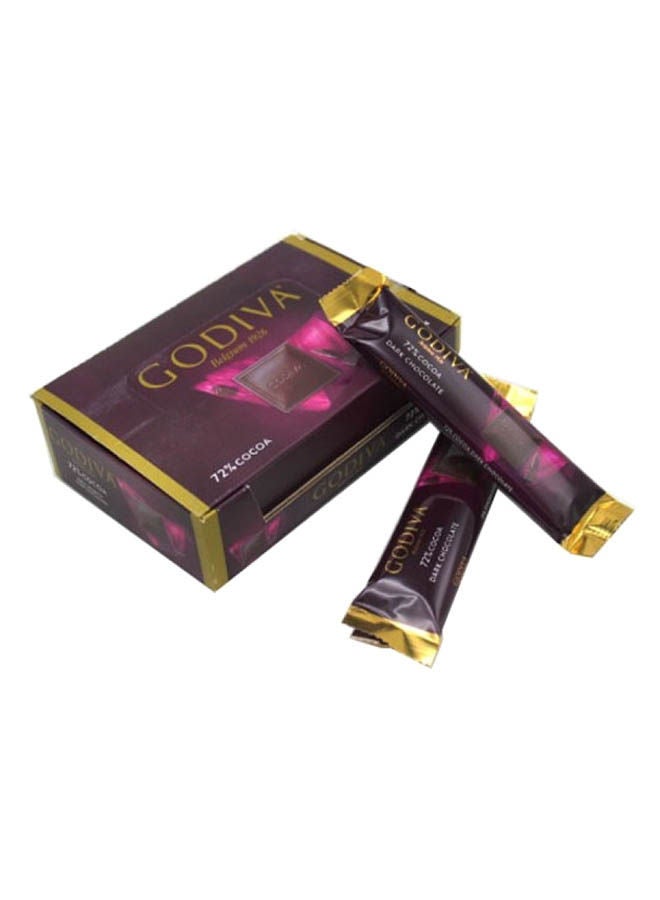 Godiva 72% Cocoa Dark Chocolate Bar, Pack Of 12