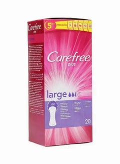 Carefree Maxi Regular Sanitary Napkins, Large, 20 Pcs