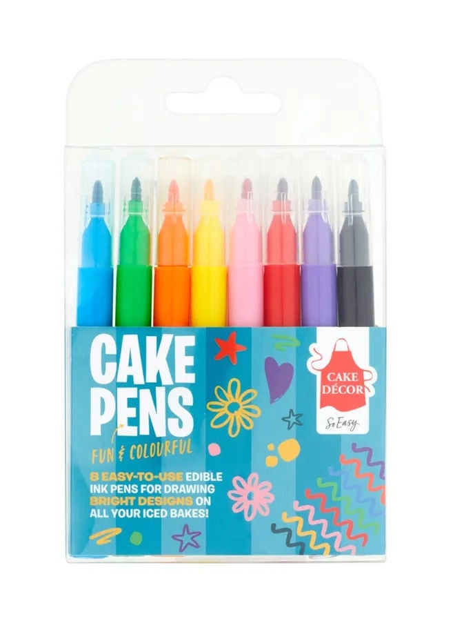 Cake Decor Cake Pens, 8 Pcs