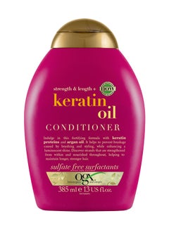 OGX Conditioner, Strength & Length+ Keratin Oil, New Gentle and PH Balanced Formula