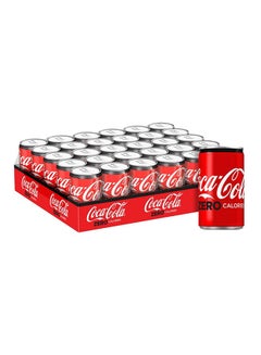 Coca-Cola Zero Calories Soft Drink Can, Pack Of 30