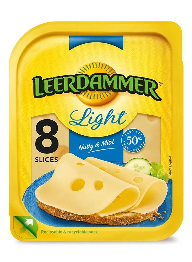 Leerdammer Light Cheese, 8 Slices