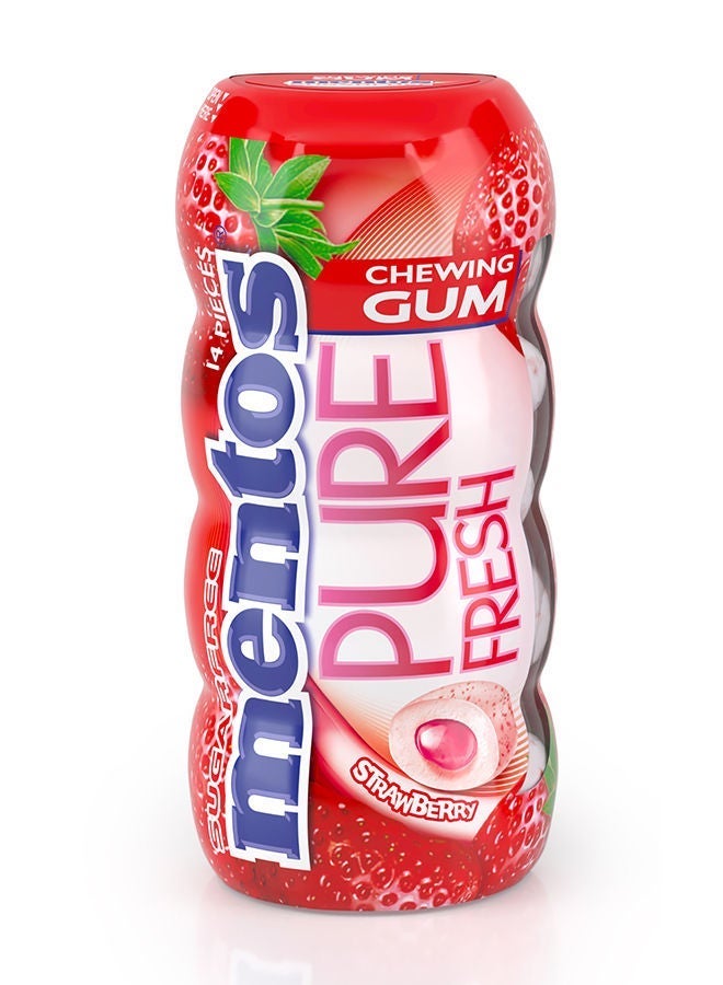 Mentos Gum Red Fruit Lime - Packet Bottle