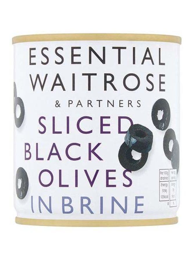 Waitrose Essential Sliced Black Olives In Brine