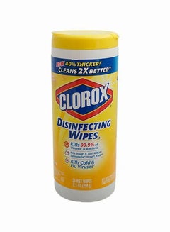 Clorox Disinfecting Wipes, Lemon Fresh, 35 Pcs