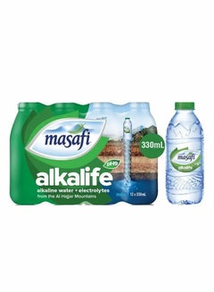 Masafi Alkalife Mineral Water, Pack Of 12