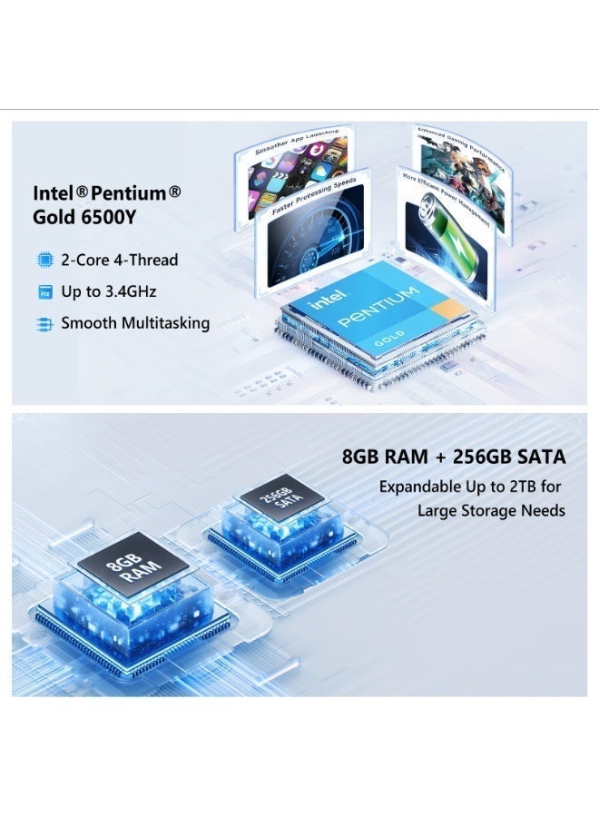 G-Tab GT15 Laptop 15.6” FHD Display, Intel Pentium Gold, 8GB RAM, 256GB SSD, Windows 11 english_arabic grey image 8