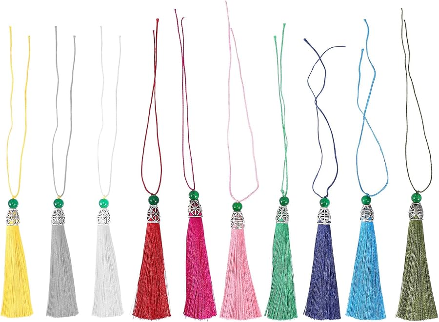 Generic 20Pcs Polyester Tassels DIY Craft Keychain Phone Pendant ...