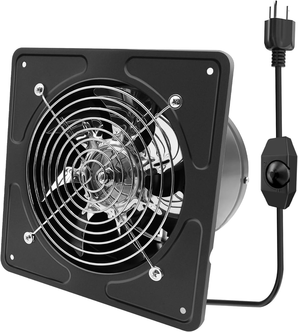 POWERENG 6 Inch Kitchen Exhaust Fan with Speed Controller,235CFM Wall ...