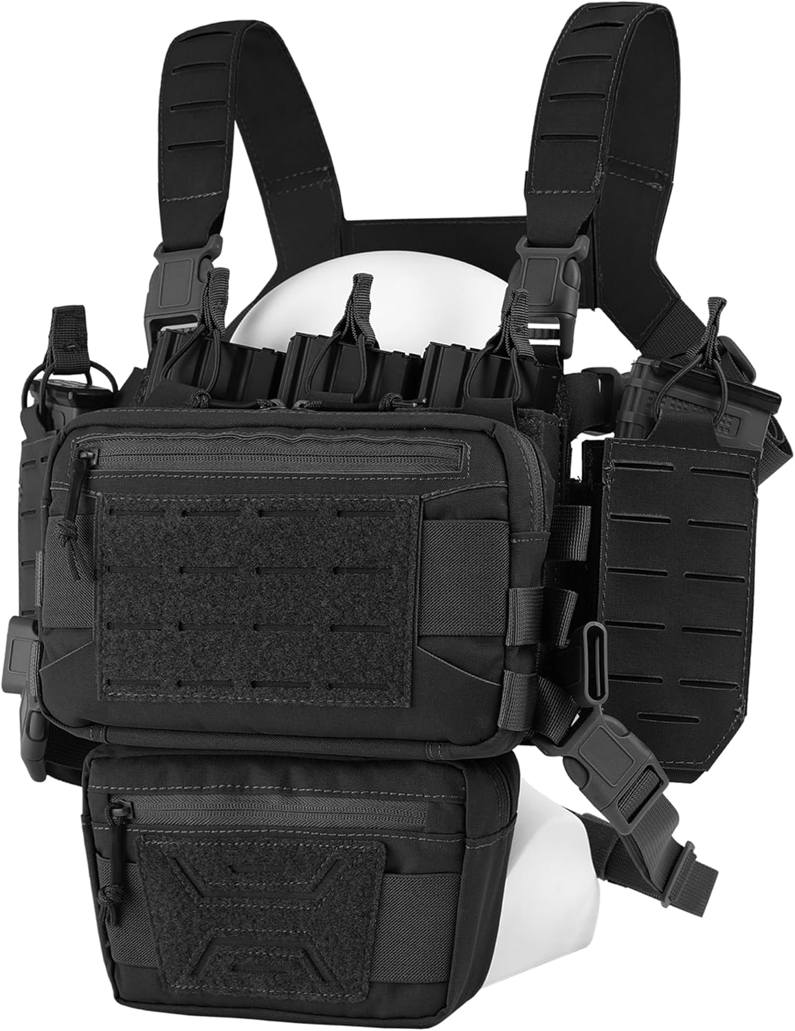 VOTAGOO Chest Rig-Tactical Chest Rig，Molle Modular Micro Fight Chest ...