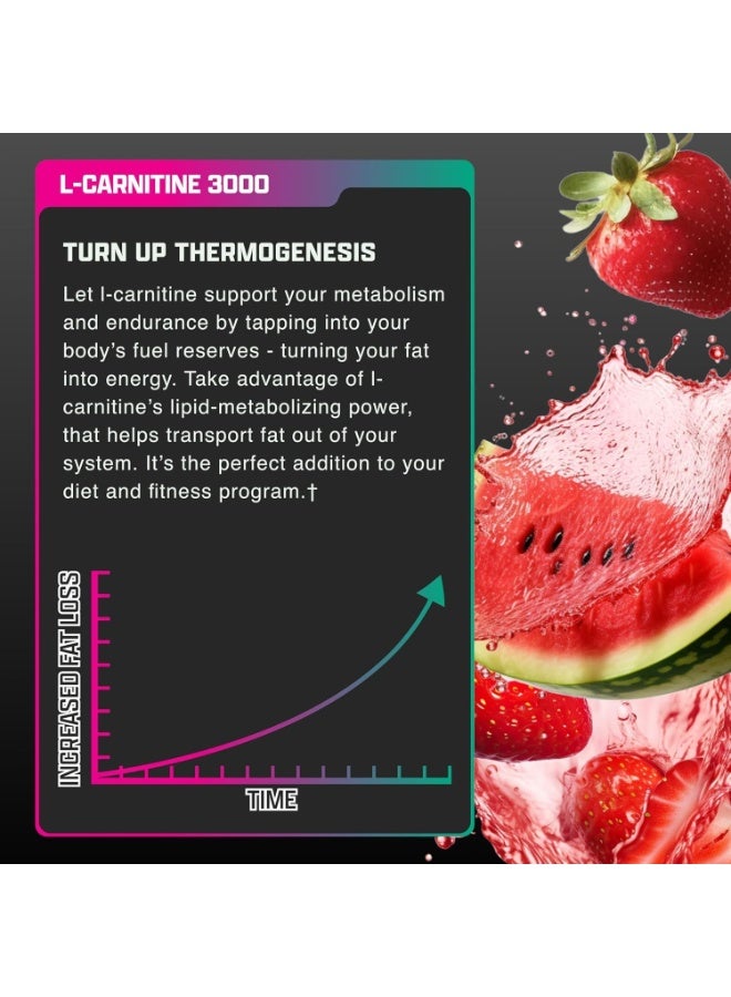 Nutrex Research L-CARNITINE 3000 LIQUID STRAWBERRY WATERMELON 465ML 31  SERVINGS | Best Price Bahrain