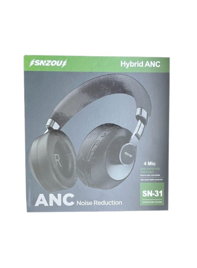 Snzou Wireless ANC Headset – سماعة لاسلكية بعزل ضوضاء نشط ANC، بلوتوث V5.4، صوت محيطي، باس قوي، بطارية طويلة العمر، تصميم مريح SN-31 - 3eeace42c06157fb874dae1c688b9c65|pzsku/Z372393FBFE3847411F41Z/45/1770137692/6a18e6fe-bbbf-431d-8410-31e2d4312d3e
