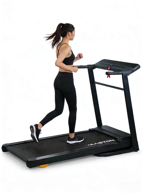 MASTON Home Treadmill & Walking Pad | 3HP Motorized Running Machine with Large LED Display | Hydraulic Folding Treadmill Machine for Home Use | 1-14Km/h, 120kg Capacity, Shuttle Speed Knob image 9