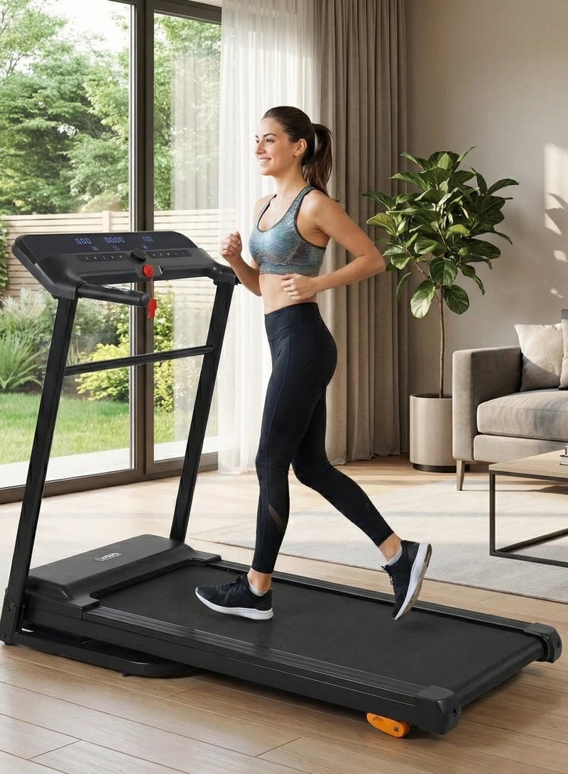 MASTON Home Treadmill & Walking Pad | 3HP Motorized Running Machine with Large LED Display | Hydraulic Folding Treadmill Machine for Home Use | 1-14Km/h, 120kg Capacity, Shuttle Speed Knob image 6