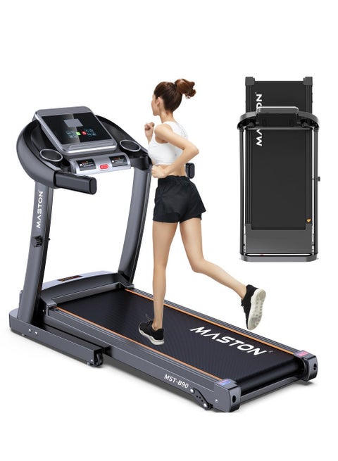 MST-B90 Treadmill With Led Display & Foldable Portable Treadmills 1-12Km/H Loading 110Kg Motorized Running Machine For Home Office Use image 7