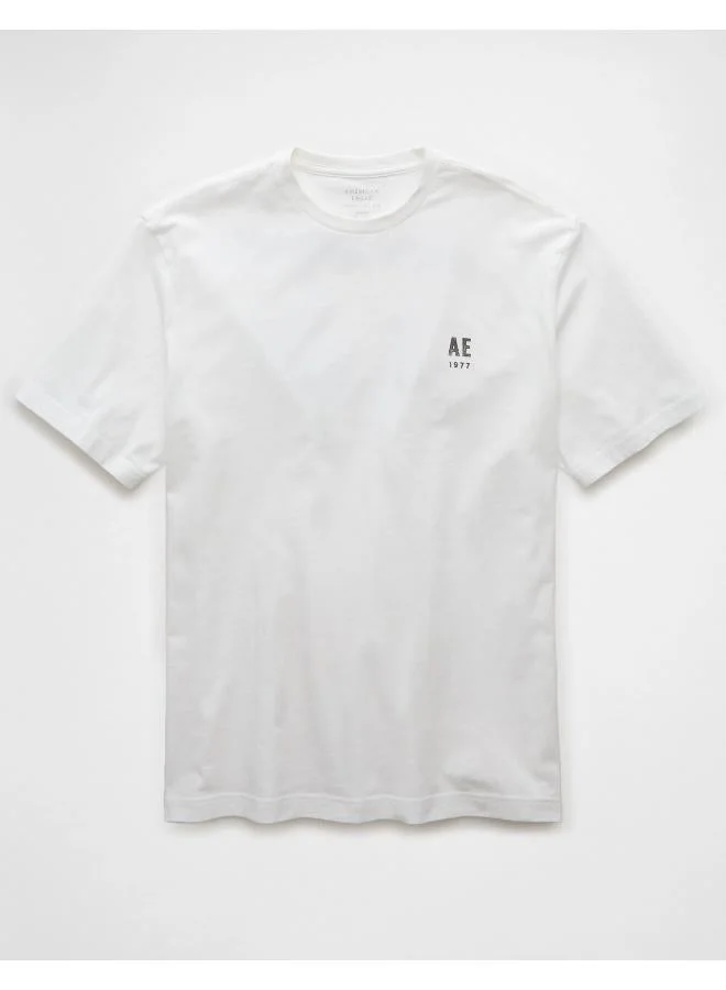 American Eagle WHITE AE Logo Graphic T-Shirt for Men | Best Price UAE