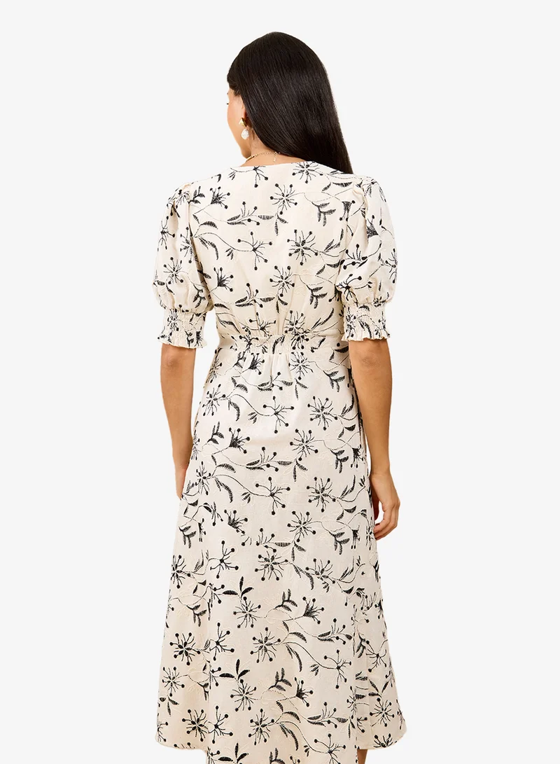sachin and babi light blue dress Pleated Dress Little Mistress Embroidered Dress Little Mistress Lace  Embroidered Top 3/4 Sleeve Midi Dress
