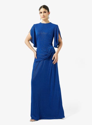 namshi evening dresses Namshi x Off Shoulder Draped Evening Dress in Crepe for Women