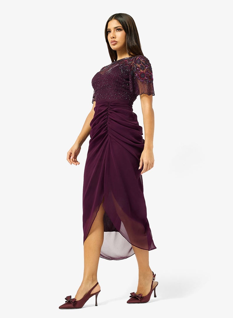 purple virgos lounge dress Buy virgos lounge lena maxi dress with embellishment Flash Sales