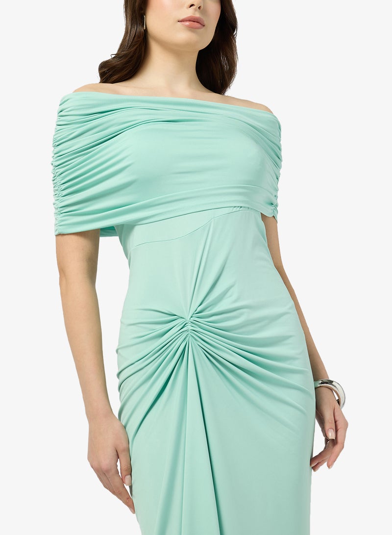 Ginger Assymetric Drop Shoulder Draped Dress | Best Price Oman | Muscat, Seeb Ginger Assymetric Drop Shoulder Draped Dress | Best Price Oman | Muscat, Seeb