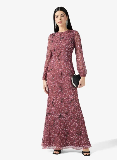 bodycon gala dresses Maria Sequin Bodycon Maxi Gown | Brown | Debs & Prom