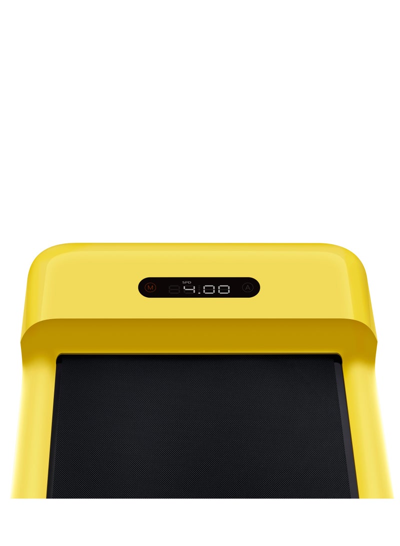 Kingsmith WPS1F WalkingPad C2 | Patented "folding" technology | up to 6 km/h speed range | 25Kg light and flexible | Overload protection | Brushless 1HP DC Motor | upto 100Kg weight capacity | with remote control | Yellow image 5