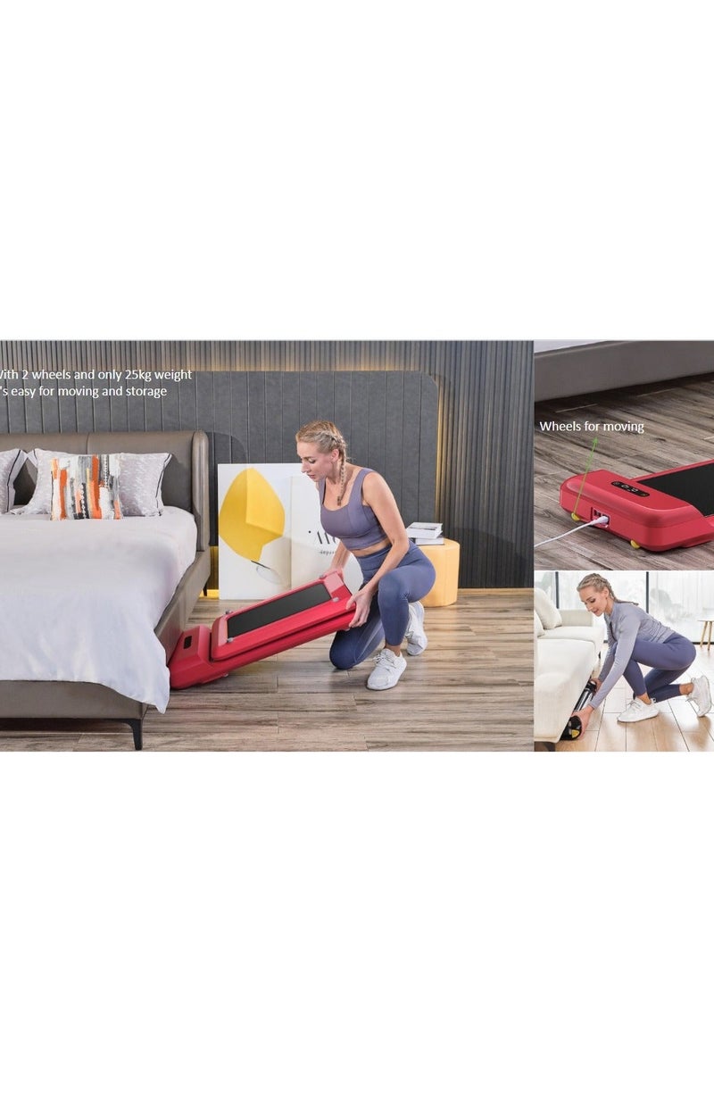 Kingsmith WPS1F WalkingPad C2 | Patented "folding" technology | up to 6 km/h speed range | 25Kg light and flexible | Overload protection | Brushless 1HP DC Motor | upto 100Kg weight capacity | with remote control | Yellow image 10