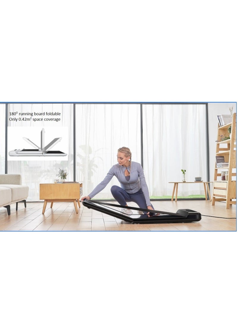 Kingsmith WPS1F WalkingPad C2 | Patented "folding" technology | up to 6 km/h speed range | 25Kg light and flexible | Overload protection | Brushless 1HP DC Motor | upto 100Kg weight capacity | with remote control | Yellow image 9